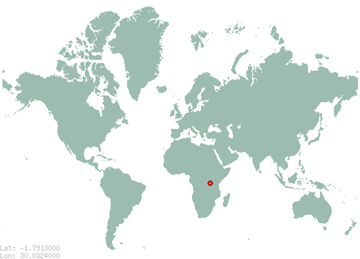 Rwitema in world map