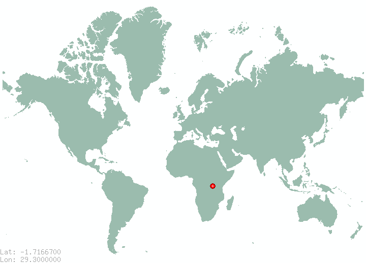 Rugerero in world map
